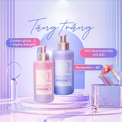 Kem dưỡng thể Emmié Face & Body Niacinamide Emulsion làm trắng da 7% (230ml)/10% (230g) - Hàng chính hãng