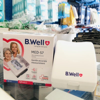 Máy đo huyết áp cổ tay điện tử tự động B.Well Med 57(Nhập từ Thụy Sỹ)