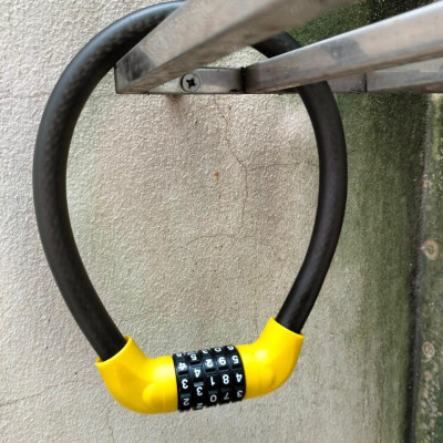 Khóa dây 5 số chống trộm xe đạp, máy, khóa cổng, cửa kính cực chắc chắn loại to