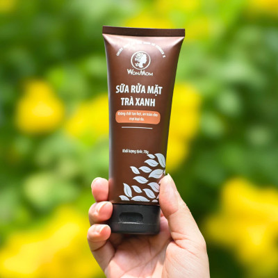 Sữa rửa mặt hữu cơ dưỡng ẩm da mịn màng, sạch mụn, trắng da Wonmon 70g