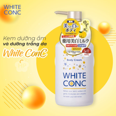 Kem Dưỡng Ẩm Và Dưỡng Trắng Da White Conc Body Cream (500 G)