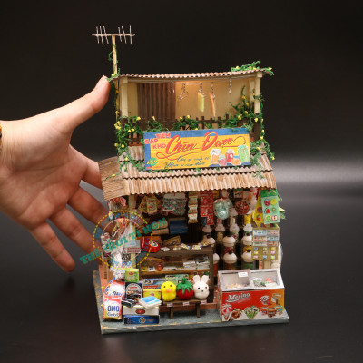 MÔ HÌNH TỰ LẮP RÁP DIY SÀI GÒN XƯA VÀ NAY - TIỆM SẠP KHÔ - SG01