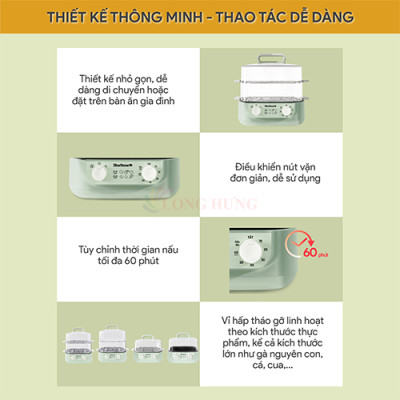 Nồi hấp đa năng Bluestone MPB-7235 - Hàng chính hãng