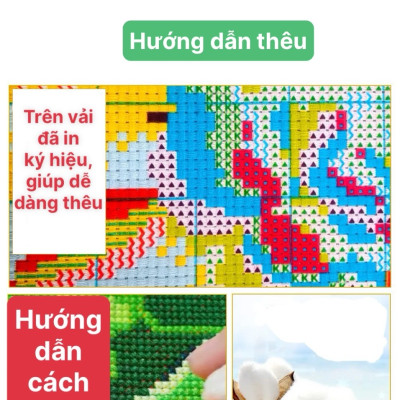 Tranh thêu kín chữ thập Phật thích ca vs8002, kích thước 60 x 90 cm