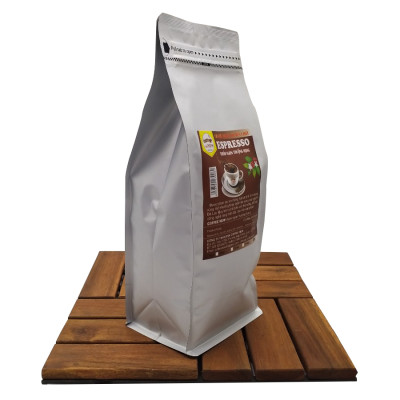Cà Phê ESPRESSO - Rang Mộc Nguyên Chất (Gói 1000g) - Tặng Phin Nhôm - Pha Máy Hoặc Pha Phin - Hương Nồng Nàn, Hậu Đậm, Vị Đắng Nhẹ - Coffee New