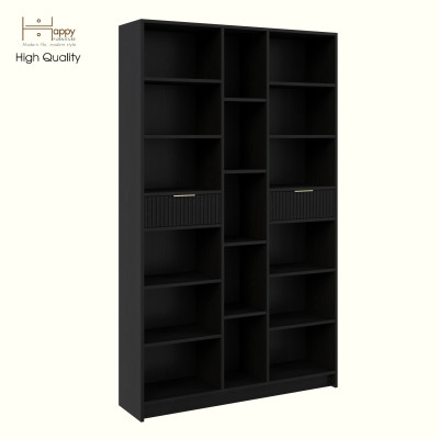 HAPPY FURNITURE , Kệ lưu trữ 2 ngăn kéo - NAMI, KSA_073 , 120cm x 30cm x 200cm DxRxC