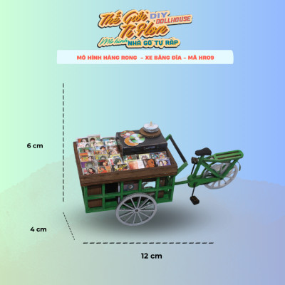 MÔ HÌNH TỰ LẮP RÁP DIY SÀI GÒN THU NHỎ - XE BÁN ĐĨA DẠO - HR09