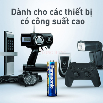 Vỉ Pin kiềm Panasonic Alkaline Evolta AAA LR03EG/2B-V (2 viên/10 viên) - Hàng chính hãng