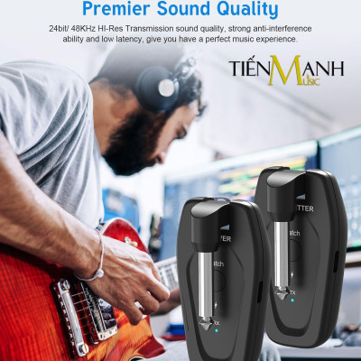 Bộ Thu Phát Guitar Không Dây UHF Konix WF01 Wireless System Hàng Chính Hãng