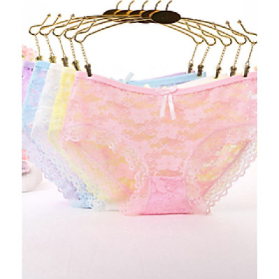 Combo 10 quần lót ren thun mịn - 6903