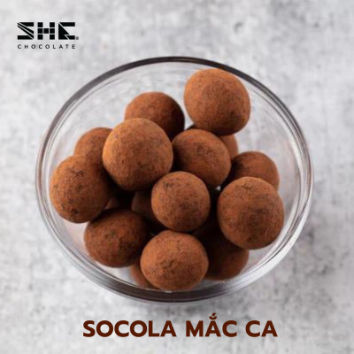 Socola Macca Tiramisu - Túi 50g - SHE Chocolate - Tốt cho sức khỏe - Quà tặng người thân, dịp lễ, thích hợp ăn vặt
