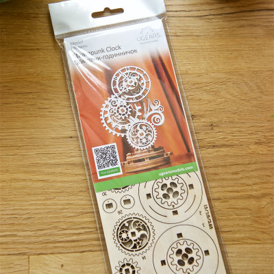 Mô hình cơ khí - Ugears Steampunk Clock - Đồng hồ Steam, Hàng chính hãng UGEARS, nhập khâu nguyên bộ từ EU, mô hình lắp ráp 3D, DYI