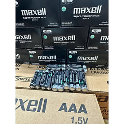 Pin tiểu AAA / Pin tiểu 3A Pin Maxell R03- Hộp 40 viên - Hàng chính hãng