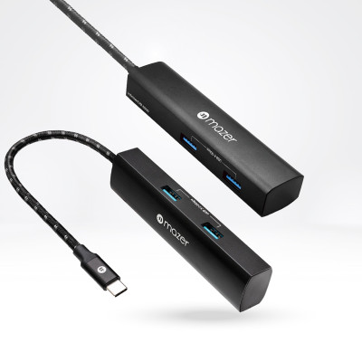 Bộ chuyển đổi Mazer 4 in 1 (4 cổng USB-A) InfiniteLINK MULTI6000 - Hàng Chính Hãng