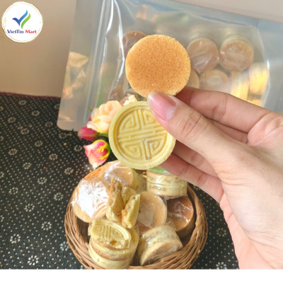 Bánh Đậu Xanh Nhân Thịt Nướng Giòn 250g VietTin Mart