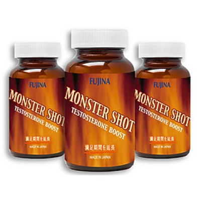 Combo 3 hộp sinh lý nam Monster Shot chính hãng Nhật Bản - Giúp tăng cường Testosteron tự nhiên.