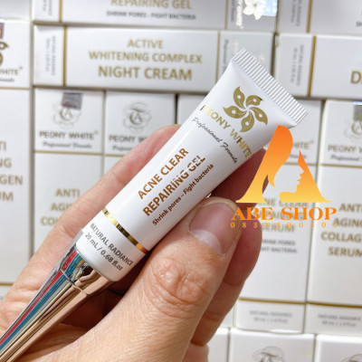 Kem Mụn PEONY WHITE 20ml - Hết Mụn - Đẩy Lùi Các Yếu Tố Gây MỤN - Giảm Thâm Sau MỤN