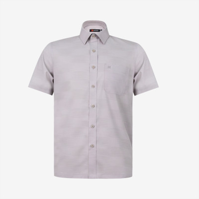 Áo sơ mi nam ngắn tay Khatoco A1MN518T2-CNIN700-2701-N