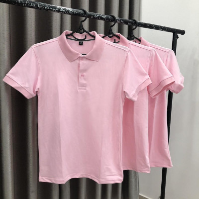 Áo Thun Có Cổ Cá Sấu 4 Chiều Hồng Sen