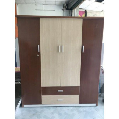 Tủ màu gỗ phối trắng Cao 185 rộng 1m65 sâu 50 