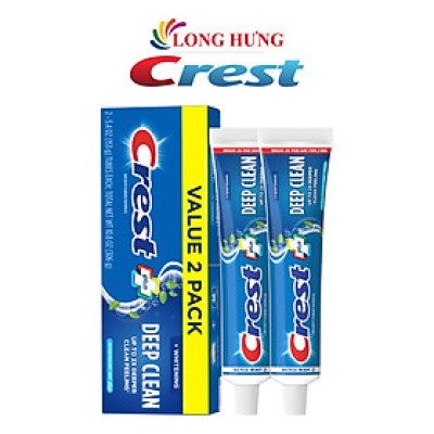 Combo kem đánh răng Crest Plus Deep Clean (153g x 2) - Hàng chính hãng