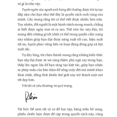 Tuyên Ngôn Của Người Anh Hùng Đời Thường - The Everyday Hero Manifesto