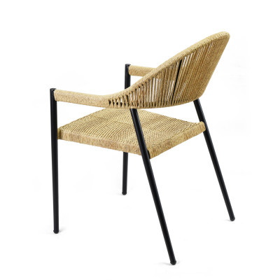 Ghế nhựa sân vường giả mây đan