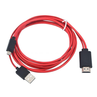 Cáp chuyển tín hiệu từ điện thoại lên tivi HDMI MHL 5 Pin