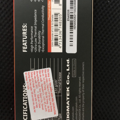 Keo Tản Nhiệt Hiệu Năng Cao - XIGMATEK THERMAL-KILLER S (EN48205) - Hàng Chính Hãng