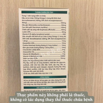 [TPBVSK] LUTEIN THP – Viên Sáng Mắt (Hộp 30 viên nang mềm)