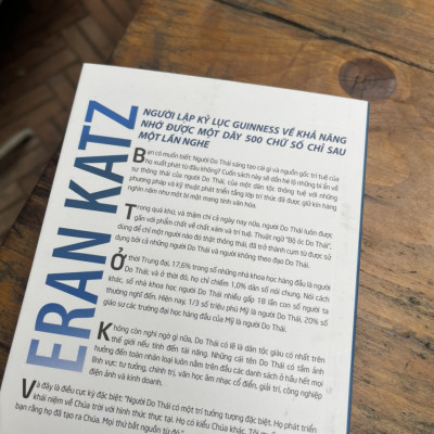 TRÍ TUỆ DO THÁI – Eran Katz người lập kỷ lục guinness về khả năng nhớ được một dãy số 500 chữ số chỉ sau một lần nghe – Phương Oanh dịch - Alphabooks -Nhà Xuất Bản Công Thương