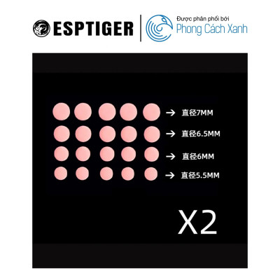 Feet chuột PTFE ESPTiger YanZi Universal - DIY Dots (40 chấm) - Hàng Chính Hãng