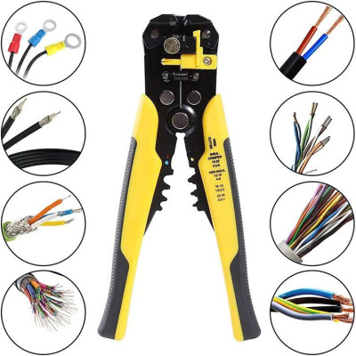 Kìm Tuốt Dây Điện Tự Động Đa Năng Tolsen – Bấm Cos, Cắt Dây Chuẩn Xác, Dễ Dùng