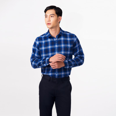 Áo sơ mi dạ dài tay nam May 10 dáng Regularfit mã 010122406 22