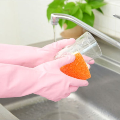 Găng tay cao su dùng cho nhà bếp, làm vườn Dunlop hồng - Hàng nội địa Nhật Bản, nhập khẩu chính hãng từ Nhật Bản |size S/M|