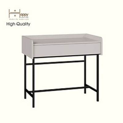 [Happy Home Furniture] LAVIA, Bàn trang điểm 1 ngăn kéo - chân sắt, 90cm x 50cm x 80cm ( DxRxC), BAN_085