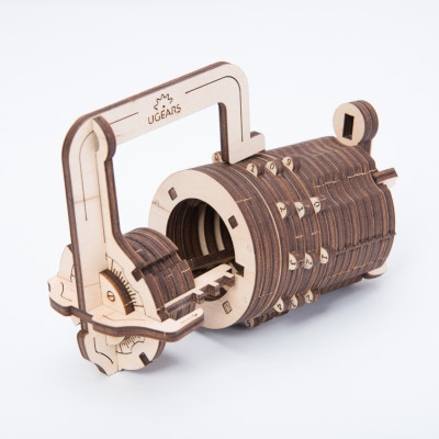 Mô hình Gỗ cơ khí - Ugears Combination lock - Ổ khóa Davinci, hàng chính hãng UGEARS, nhập khẩu nguyên bộ từ EU, mô hình lắp ráp 3D, đồ chơi trí tuệ DYI