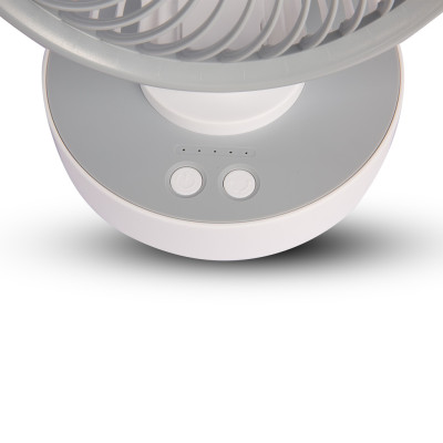 Quạt Sạc Tích Điện Để Bàn Đa Năng COMET CRF1506 7W, 4 Cấp Độ Gió, Xoay 90 Độ, 2 pin rời 18650 Lithium 1500mAh Để Bàn Văn Phòng hàng chính hãng