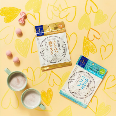 Mặt Nạ Giấy Kosé Clear Turn Dưỡng Ẩm Chiết Xuất Mật Ong 7 Miếng