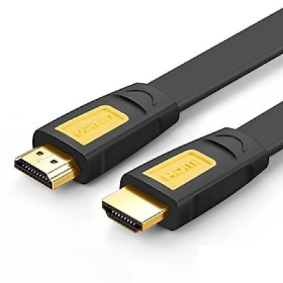 Ugreen UG11187HD101TK 5M màu Vàng Cáp tín hiệu HDMI chuẩn 1.4 hỗ trợ phân giải 4K * 2K 30hz cáp dẹt - HÀNG CHÍNH HÃNG