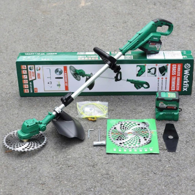 Máy cắt cỏ WORKFIX WF-GT1323BL / Không chổi than / Dài 130cm / Lưỡi 250mm / chính hãƞg