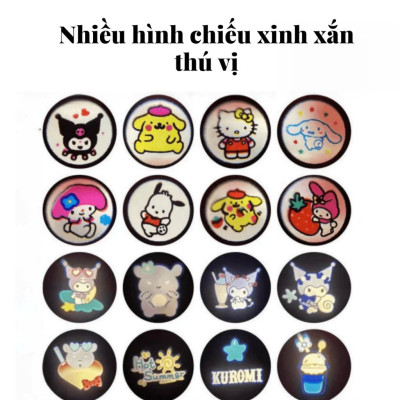 Đồ Chơi Máy Ảnh Chiếu Hình Kuromi, Melody, Hello Kitty, Cún Trắng Cho Bé Kèm Set Vòng Cổ - Quà tặng cho bé - HÀNG CHÍNH HÃNG MINIIN