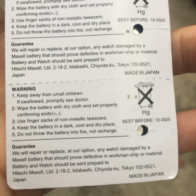 Pin Đồng hồ đeo tay Maxell SR920 1.55V 371