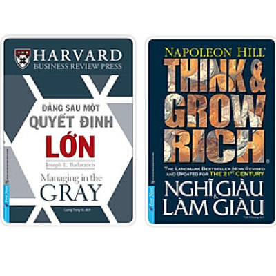 Combo Đằng sau một quyết định lớn + Nghĩ giàu và làm giàu Bản Quyền