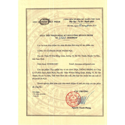 PQA Thống Phong dùng cho người bị gút, gout 1 hộp 12 gói.