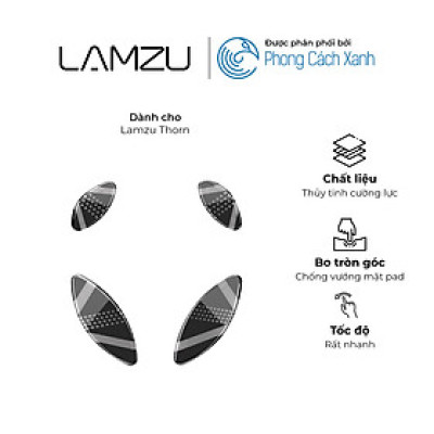 Feet chuột thủy tinh Lamzu cho Lamzu Thorn - Hàng chính hãng