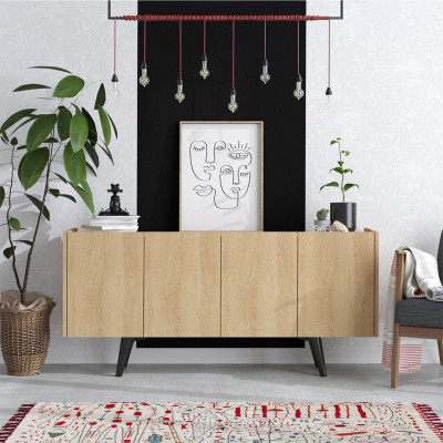 Bàn sảnh ra vào gỗ hiện đại SMLIFE Chiraxe