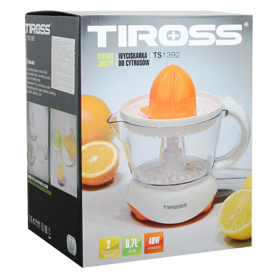 Máy Vắt Cam Tiross TS1392 (0.7L) - Cam - Hàng chính hãng