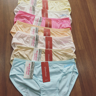 combo 10 chiếc quần lót cotton trơn co dãn tốt fom từ 45-60kg