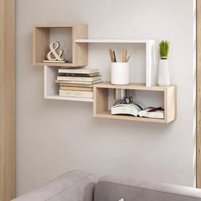 Kệ Sách Treo Tường Hình Chữ Nhật Lớn Juno Sofa CTKT171 KT 80 x 95cm x 20cm